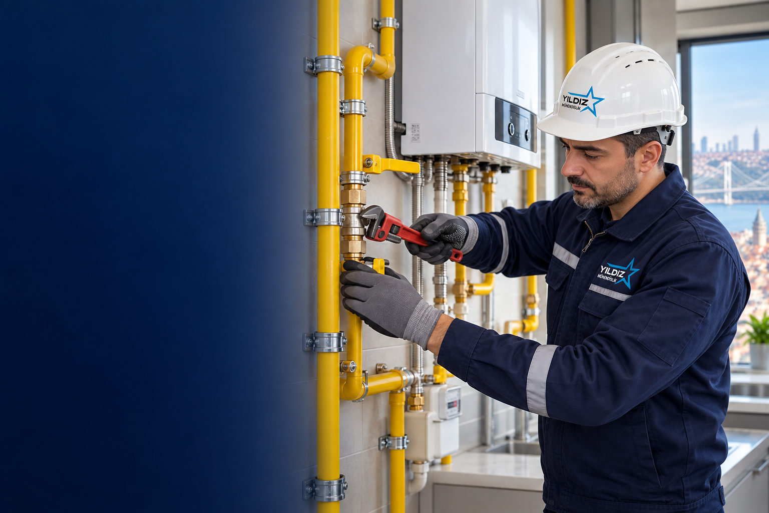 Yıldız Mühendislik doğalgaz tesisat uygulaması ve teknik kontrol