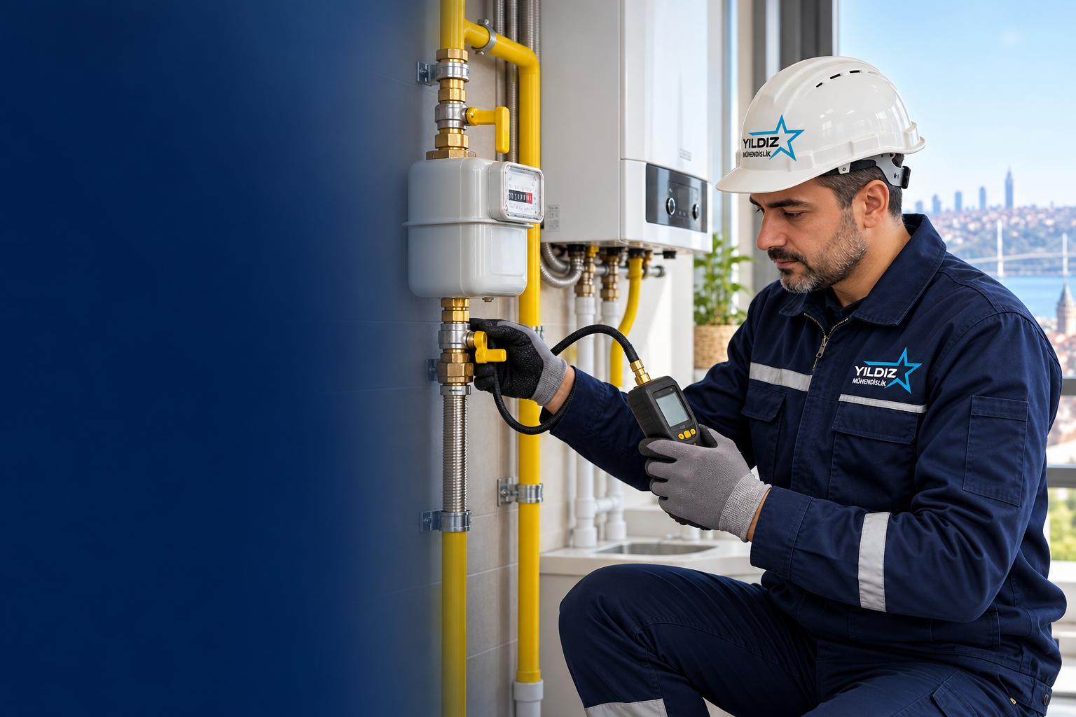 Yıldız Mühendislik doğalgaz tesisatı bakım ve sızdırmazlık kontrolü